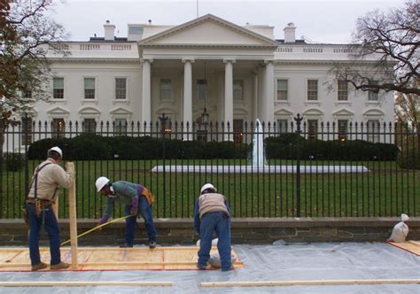 white house fence today